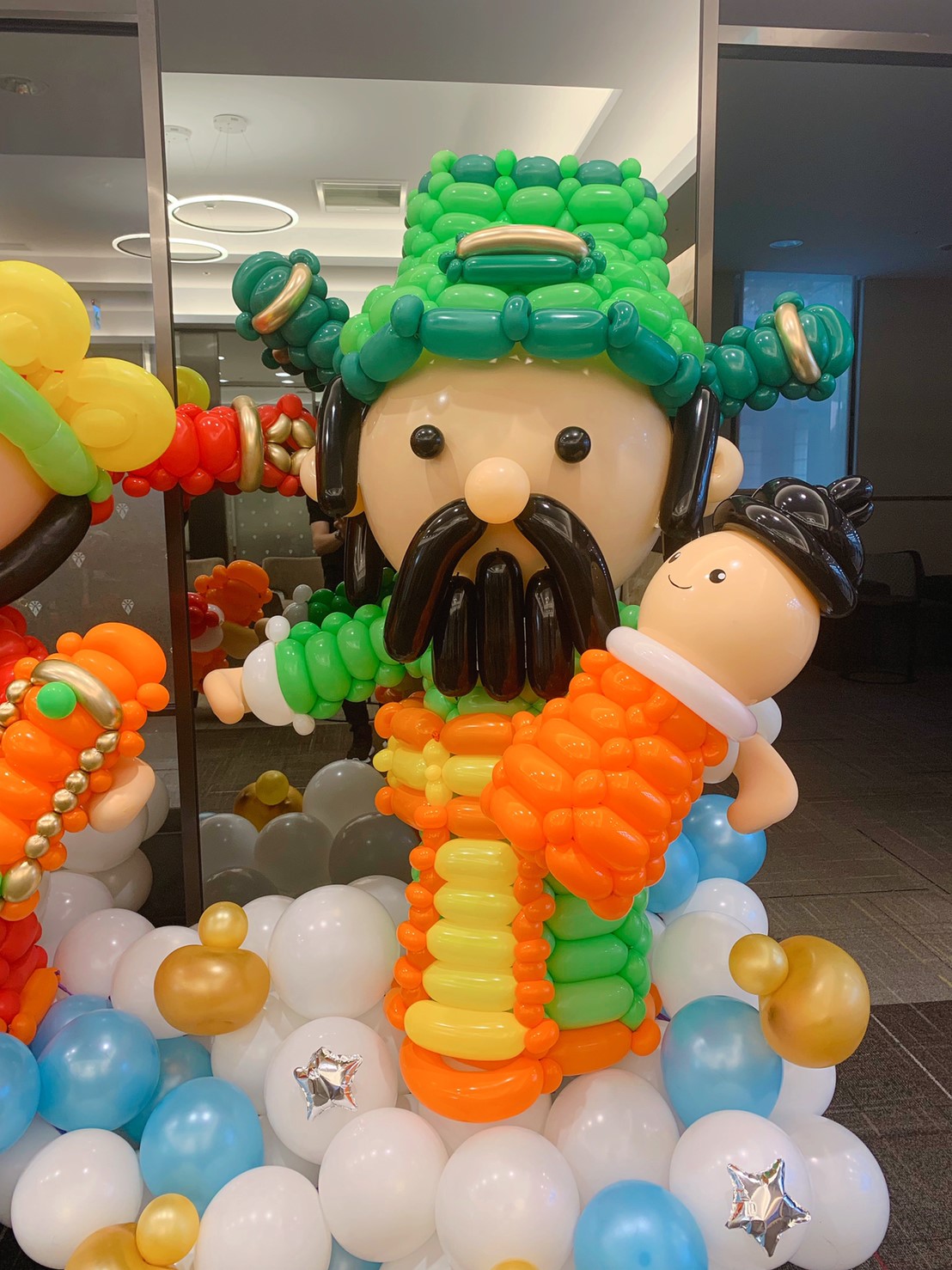 新光銀行世貿分行過年佈置