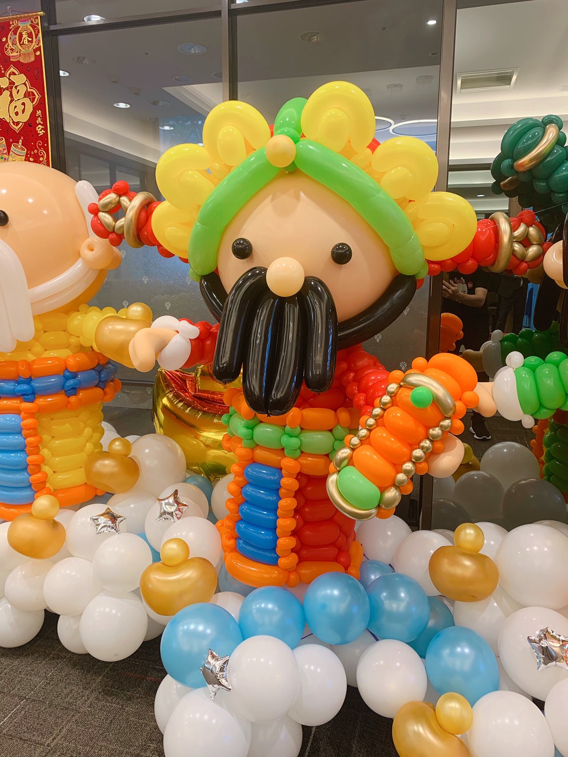 新光銀行世貿分行過年佈置