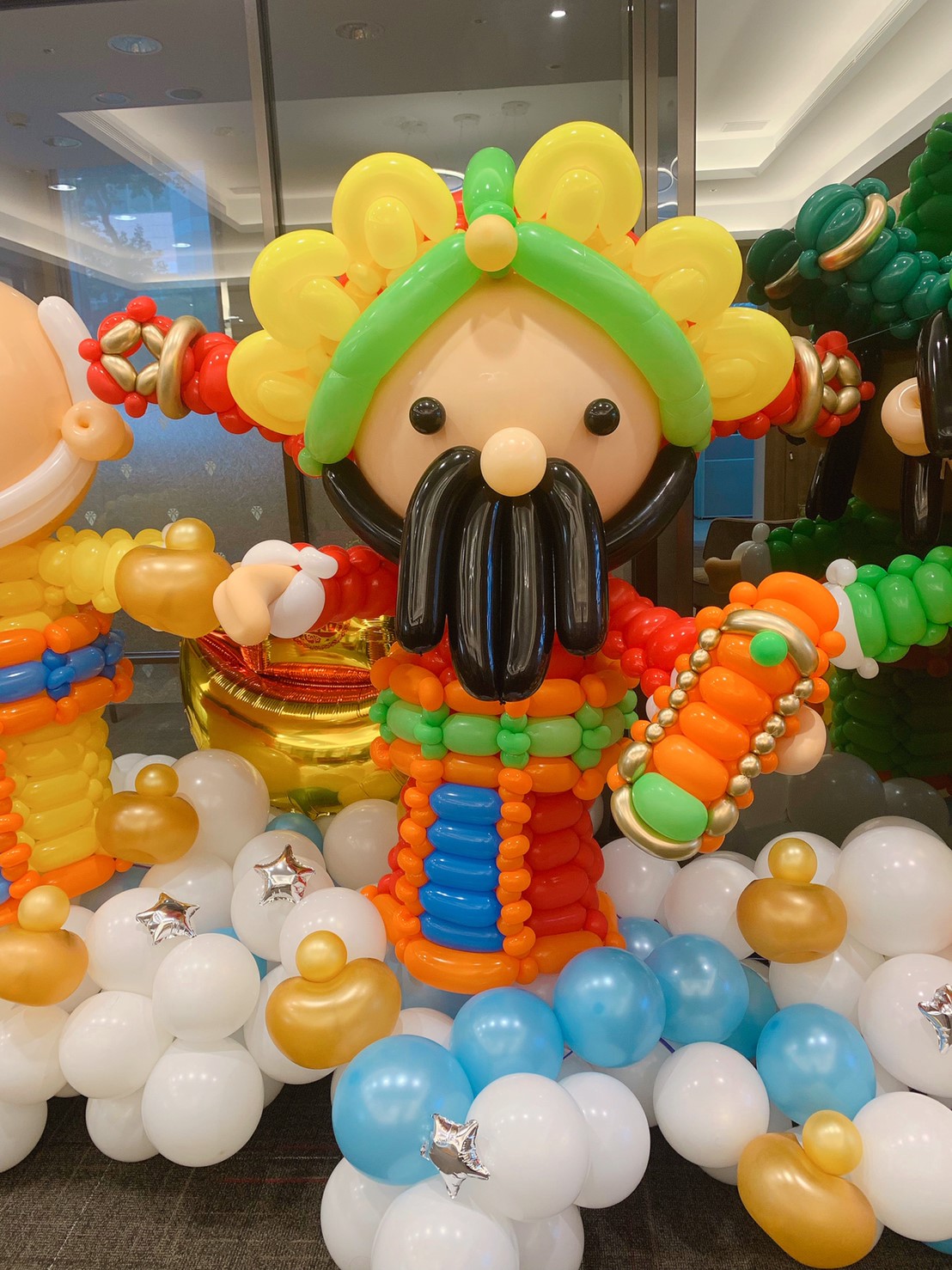 新光銀行世貿分行過年佈置