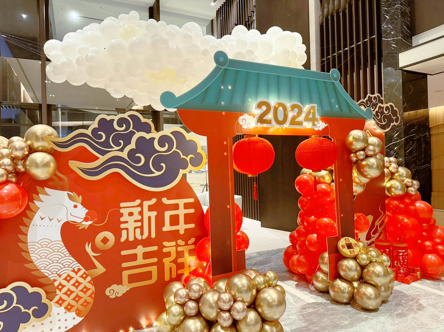 國泰賦都社區新年佈置