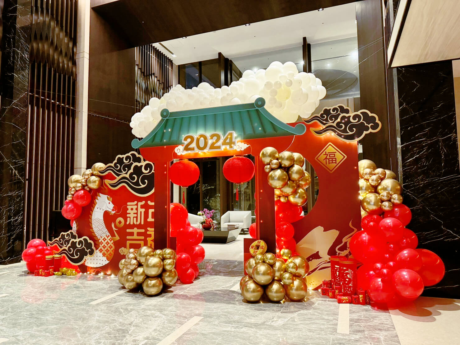 國泰賦都社區新年佈置