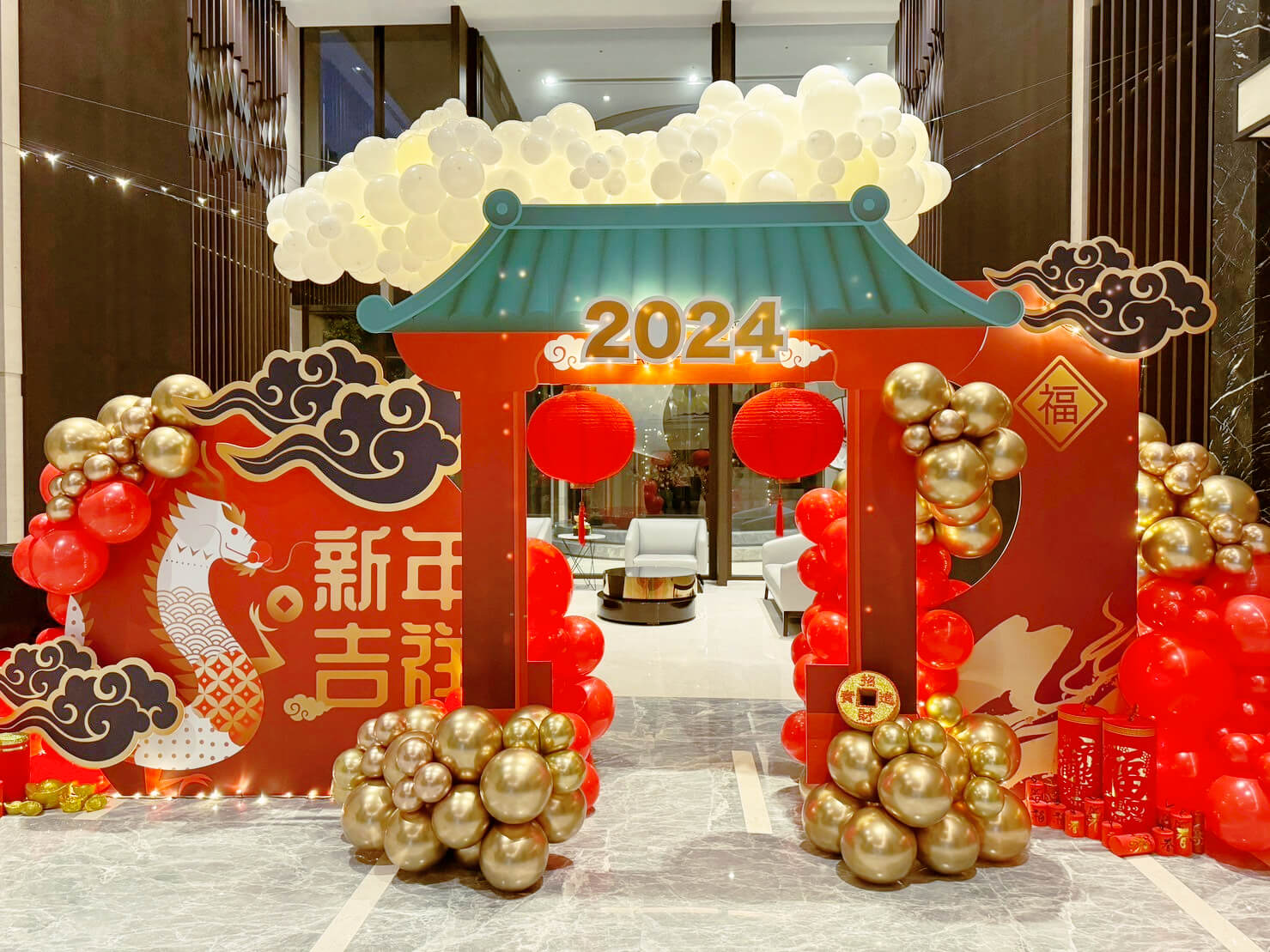 國泰賦都社區新年佈置