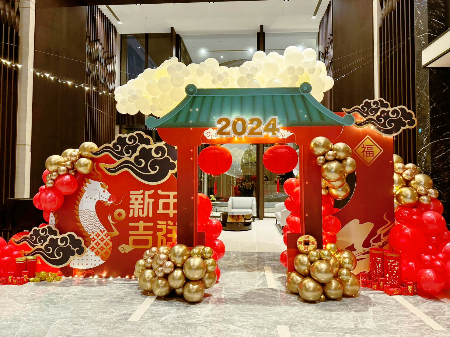 國泰賦都社區新年佈置