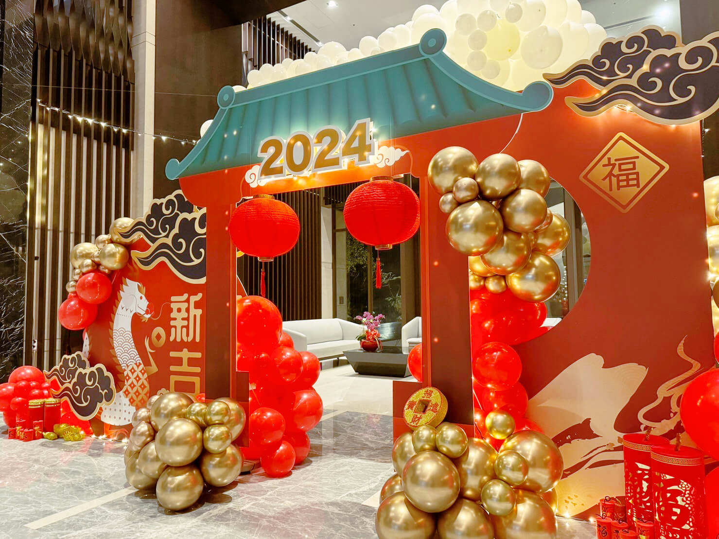 國泰賦都社區新年佈置
