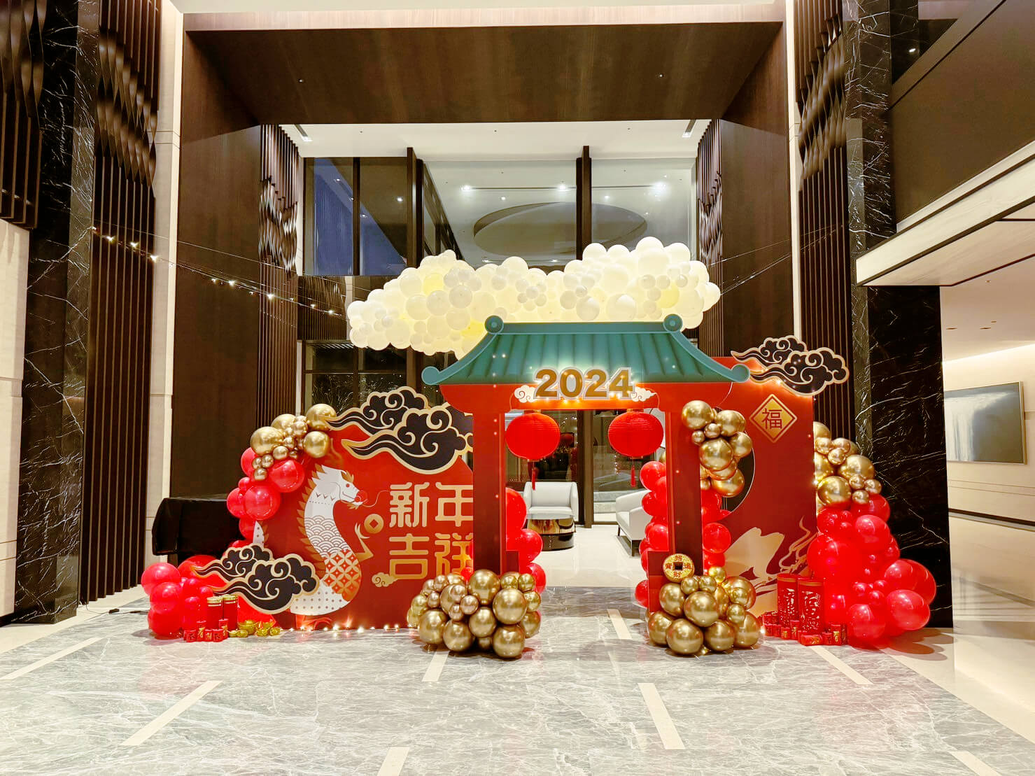 國泰賦都社區新年佈置