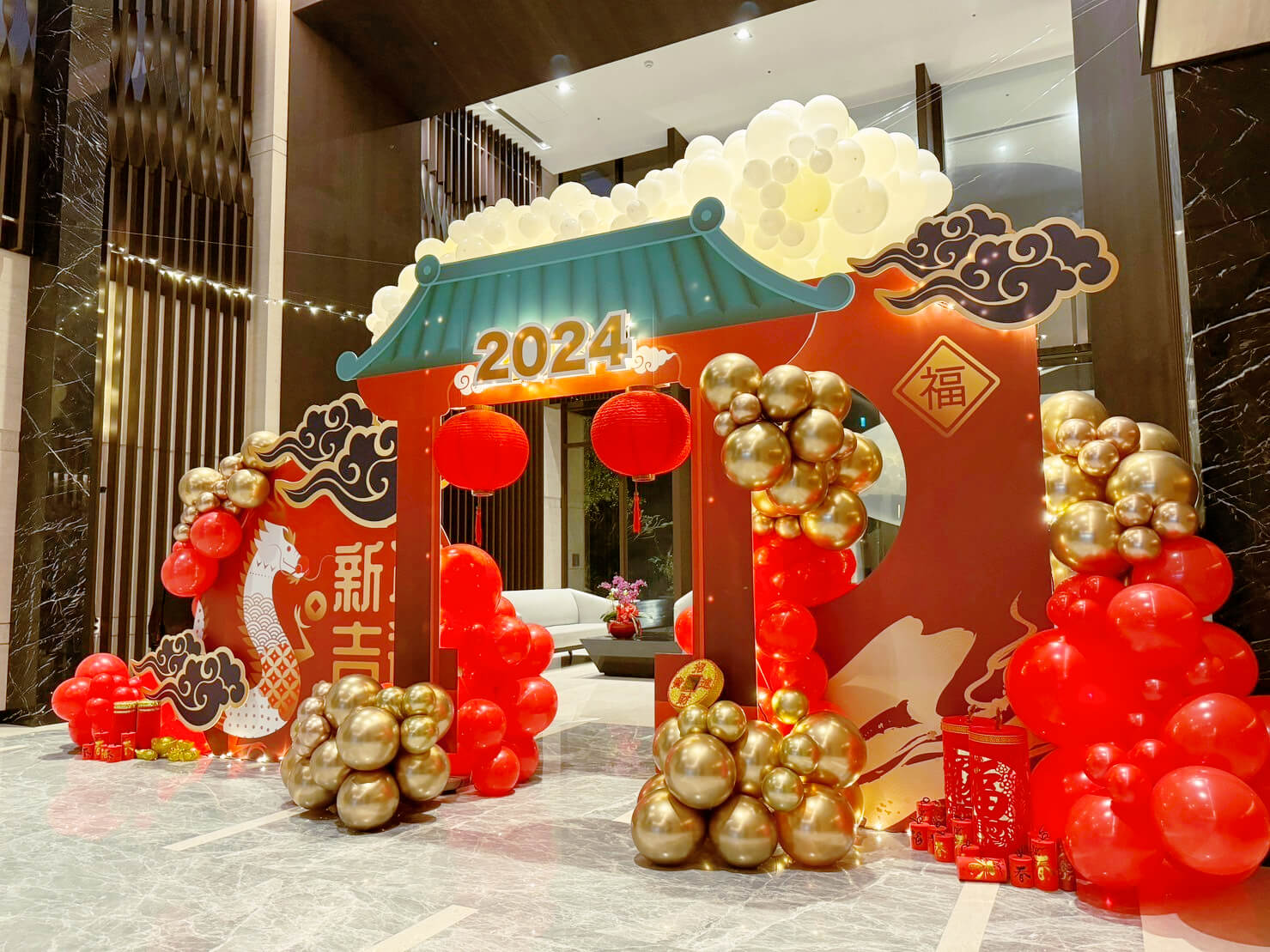 國泰賦都社區新年佈置