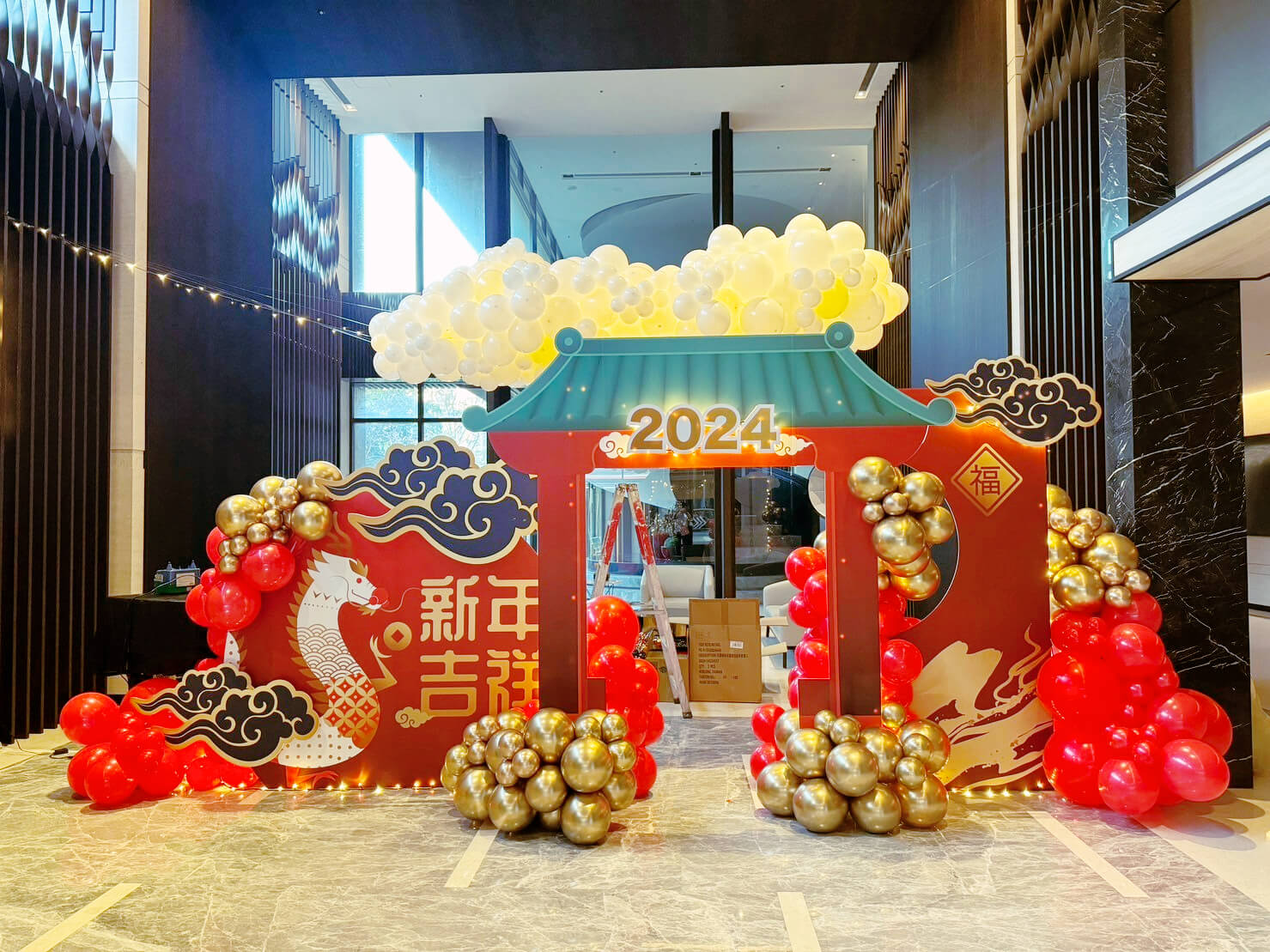 國泰賦都社區新年佈置