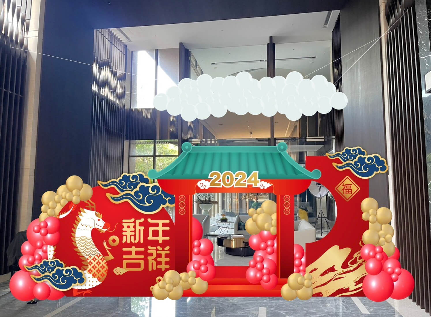 國泰賦都社區新年佈置