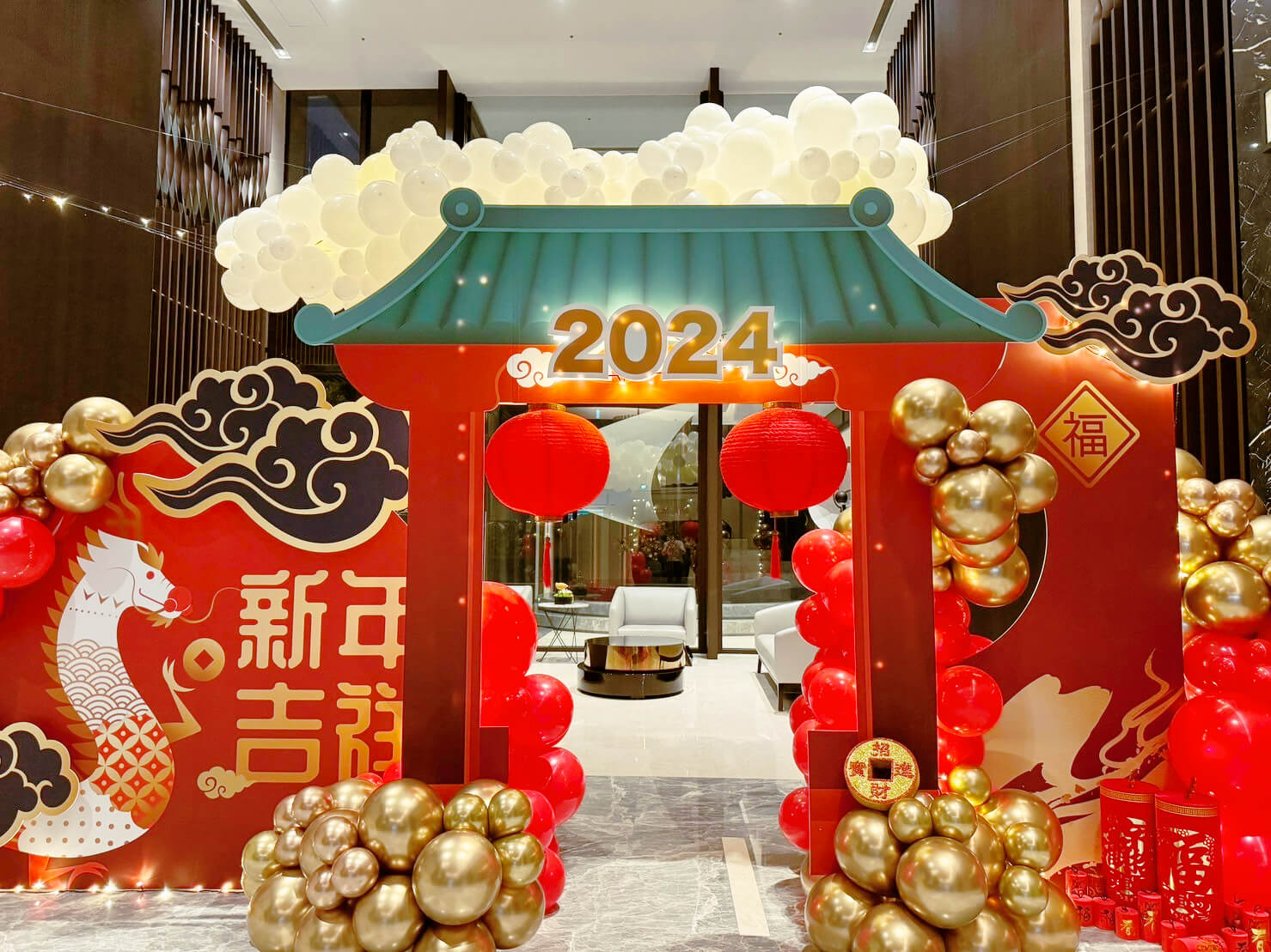 國泰賦都社區新年佈置