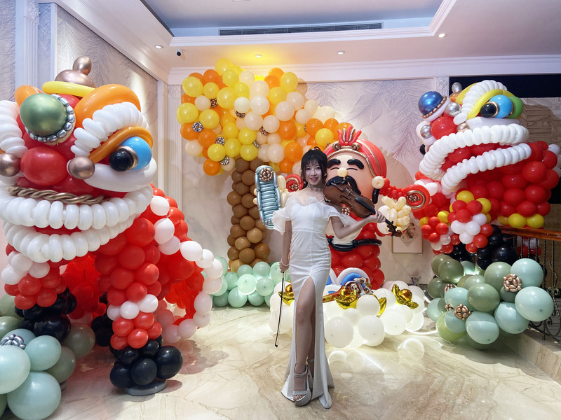 光紅建聖 財神舞獅主題