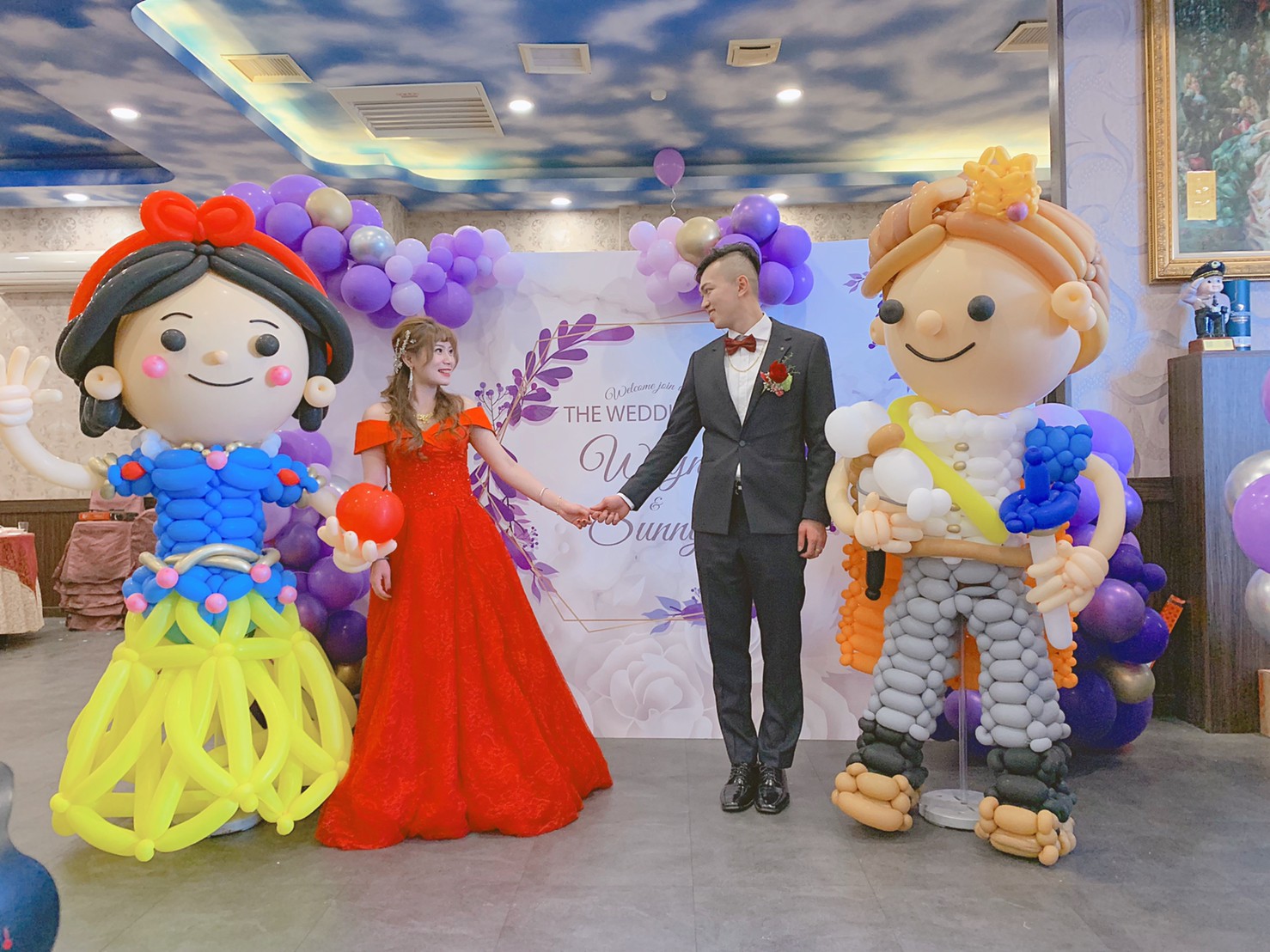 婚宴會館婚禮佈置-白雪公主主題