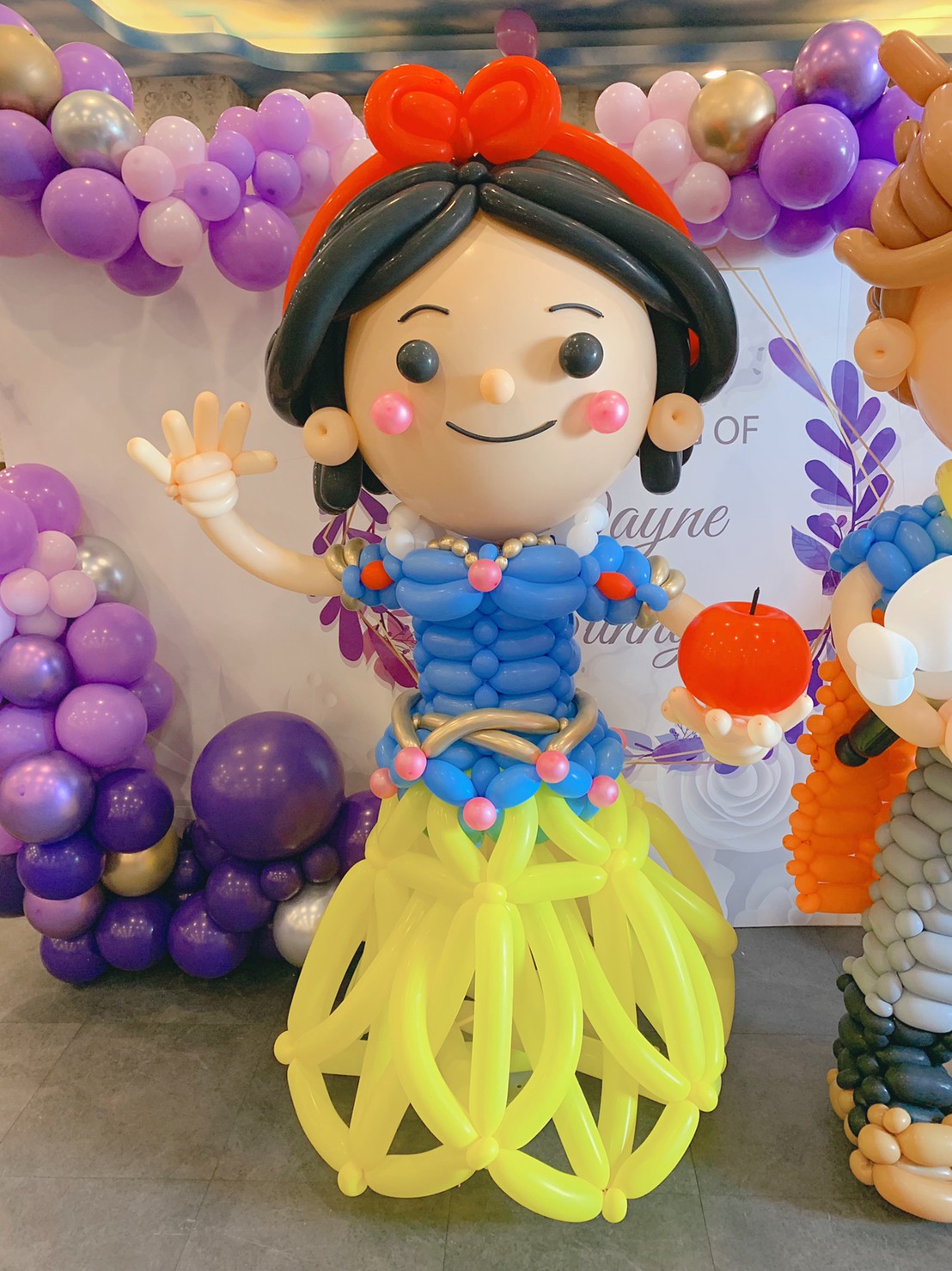 婚宴會館婚禮佈置-白雪公主主題