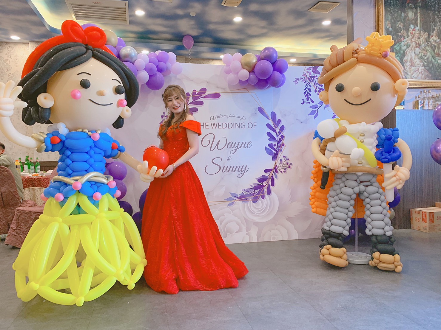 婚宴會館婚禮佈置-白雪公主主題