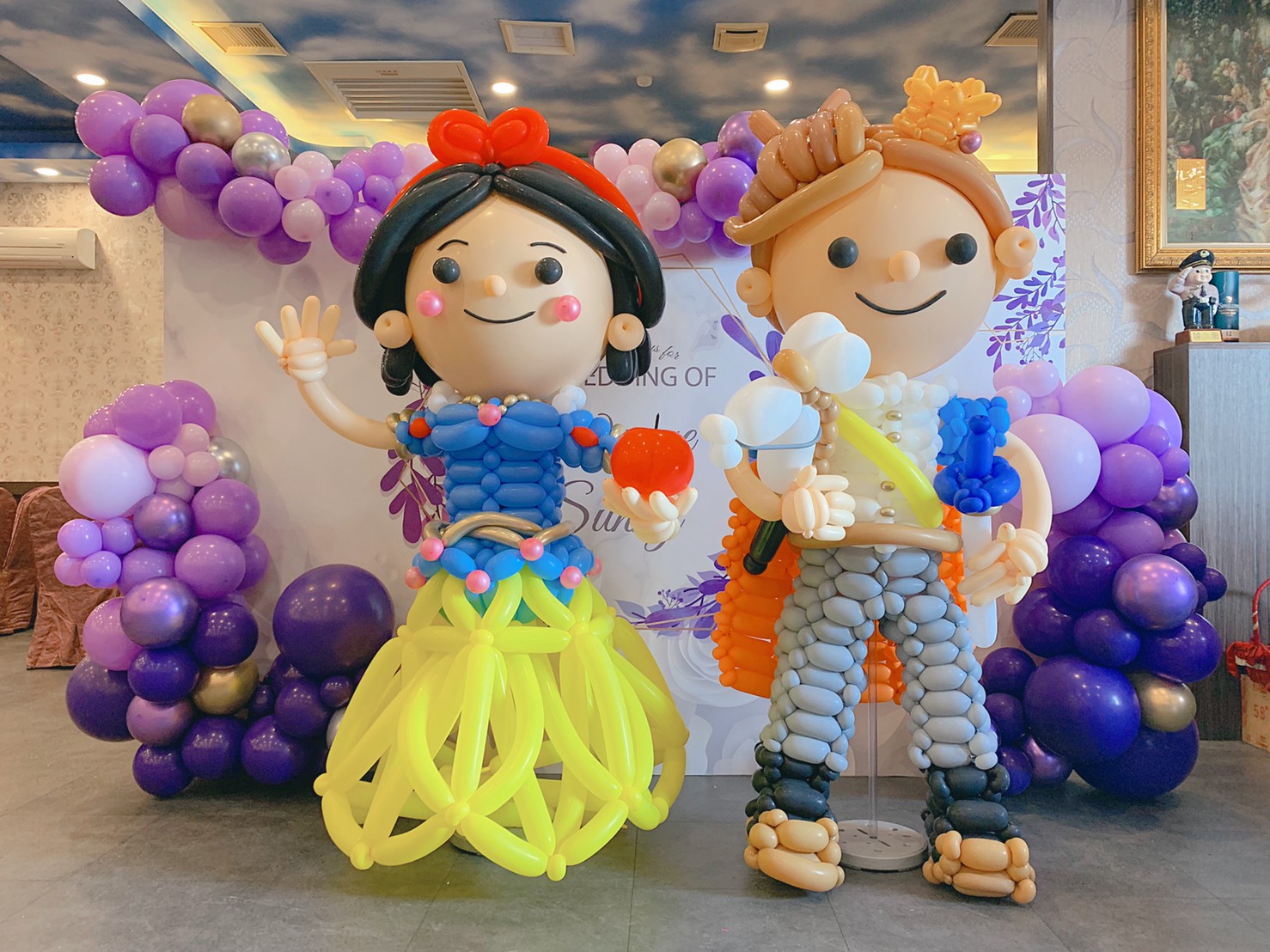 婚宴會館婚禮佈置-白雪公主主題