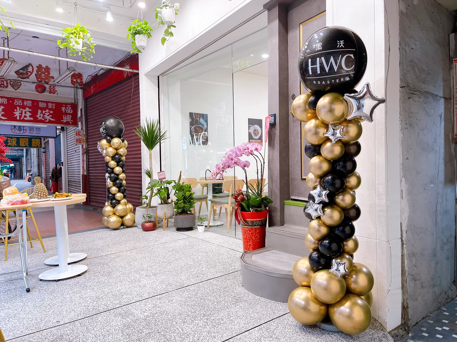 HWC黑沃咖啡 開幕佈置