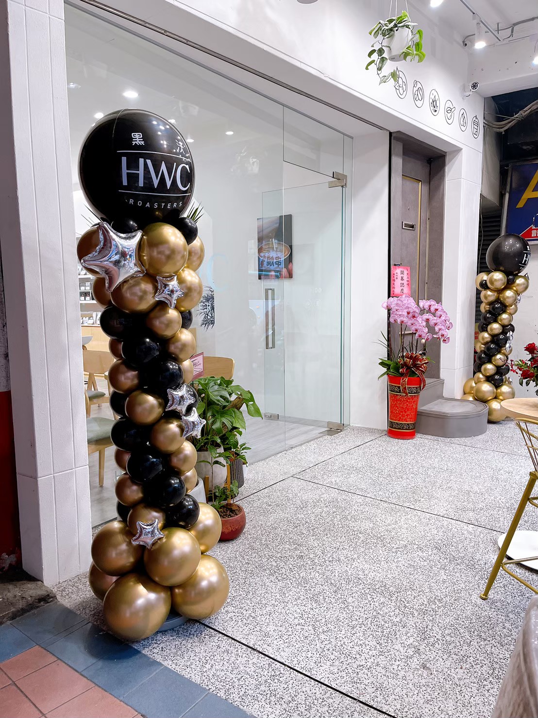 HWC黑沃咖啡 開幕佈置