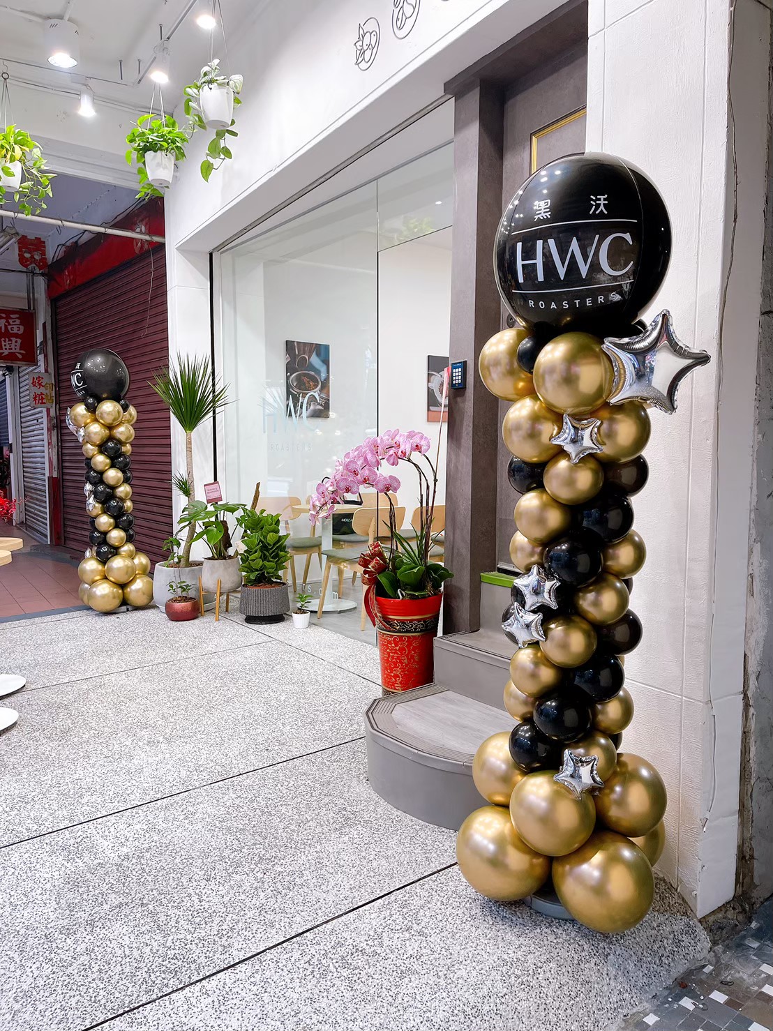 HWC黑沃咖啡 開幕佈置