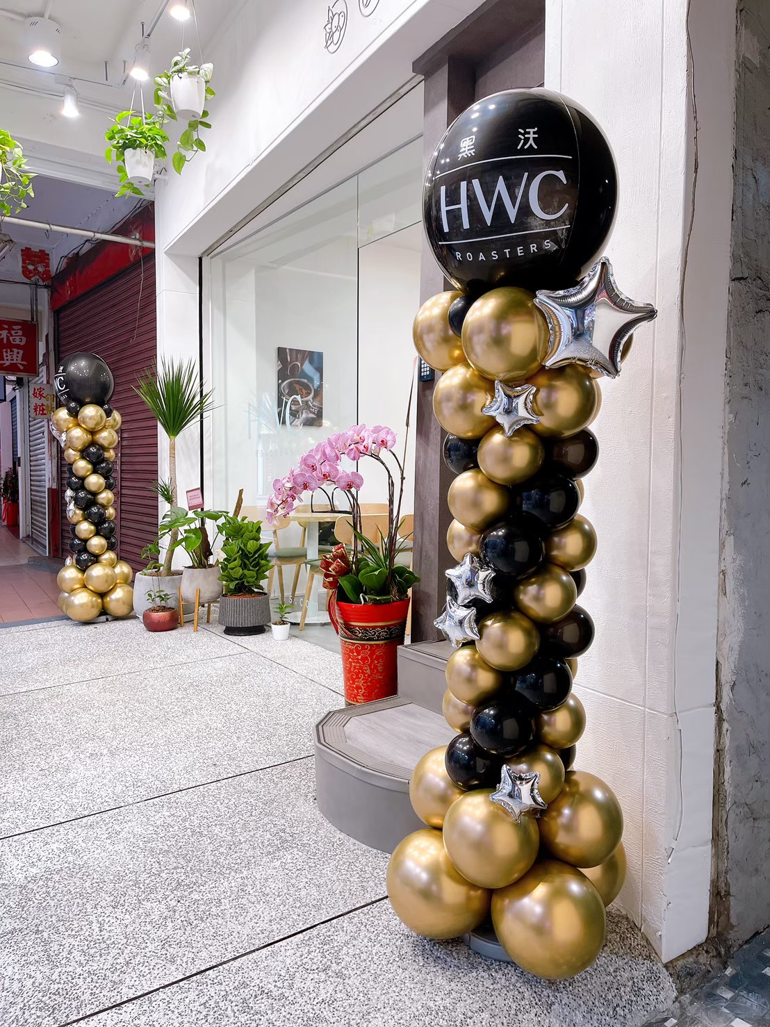 HWC黑沃咖啡 開幕佈置